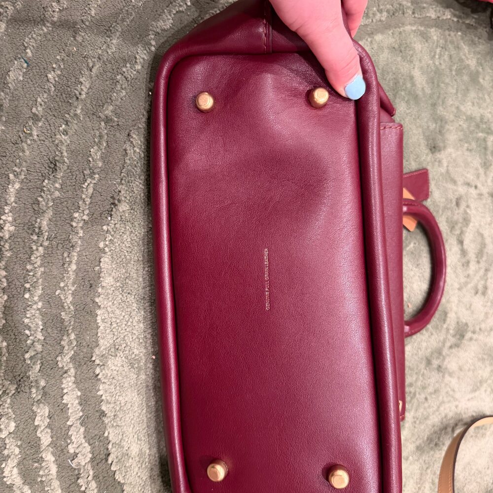 Coach Slouchy Rogue Top Handle in Merlot - Picture 3 of 6
